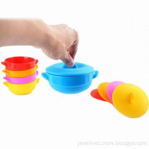 100% silicone lunch boxes with candy color